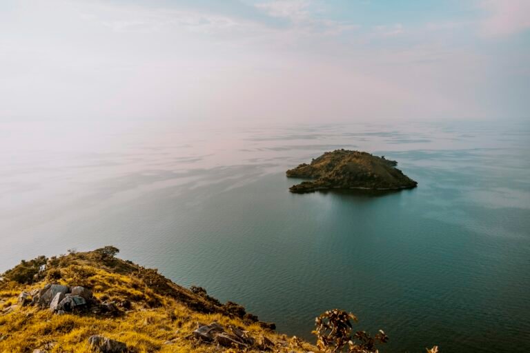 Island on Lake Kivu, Rwanda