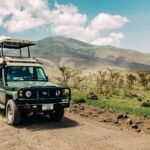 Safari vehicle on a dirt road